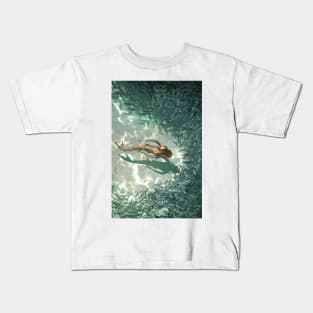 Cutting Through the Shallows Kids T-Shirt